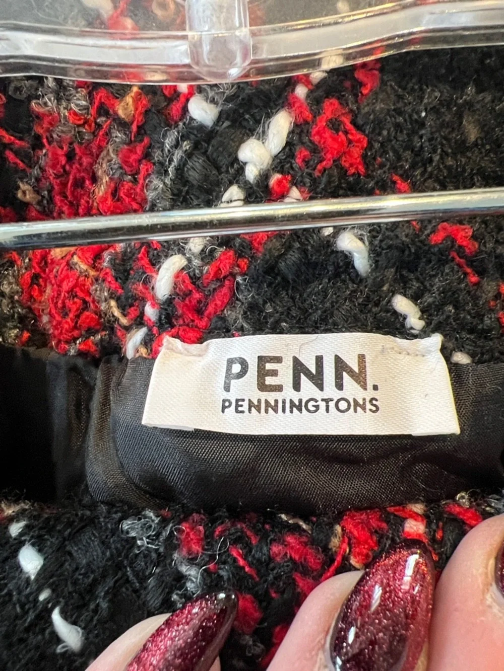 Penningtons Red and Black Plaid Mini Skirt - Picture 3 of 4